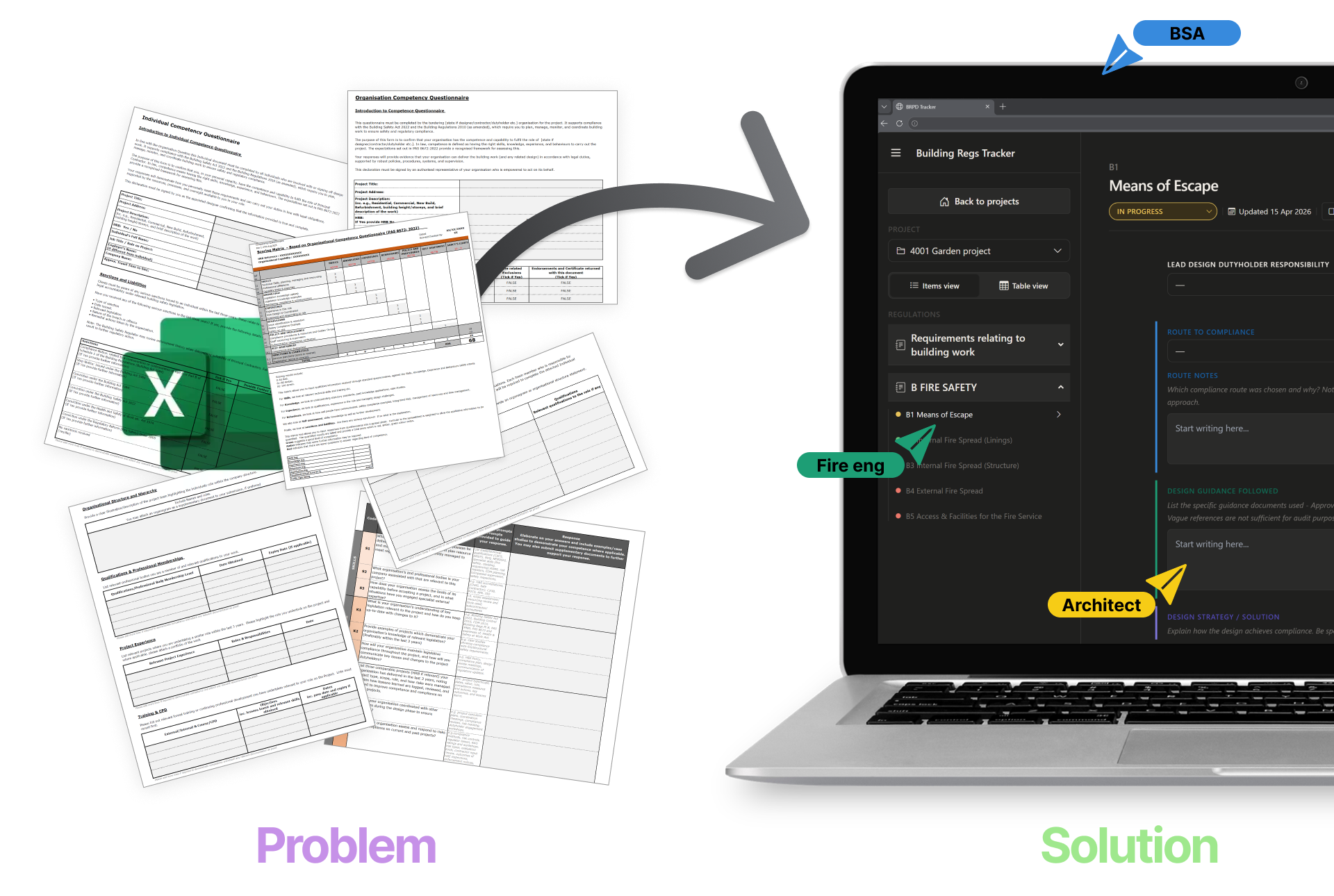 Building Regulations compliance workspace