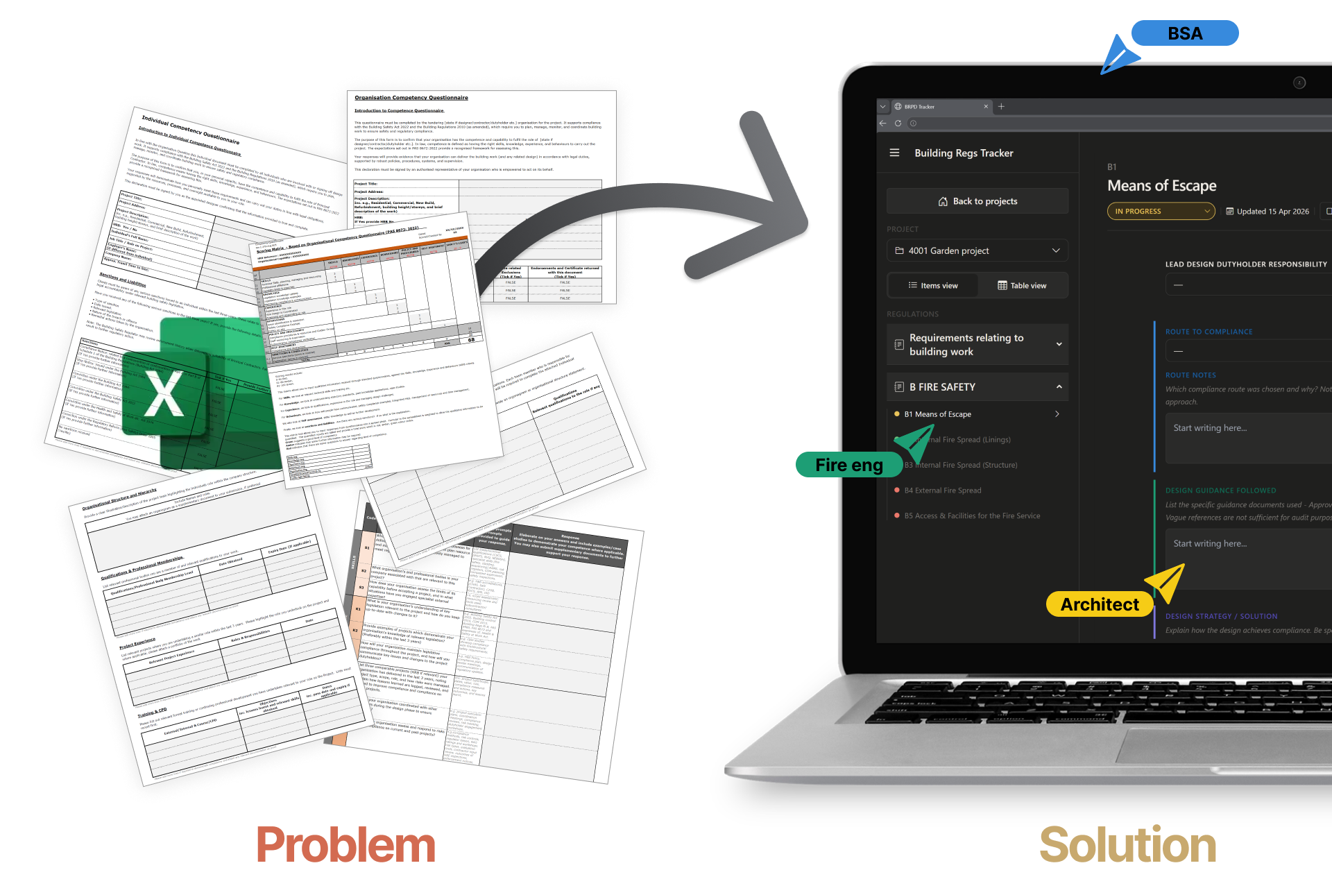 Building Regulations compliance workspace